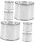 Abaodam 6 Pièces Seau de Peinture scellé conteneurs de Stockage de Peinture Pots de Peinture en métal boîte en métal avec Couvercle Pots de Peinture vides Le Fer