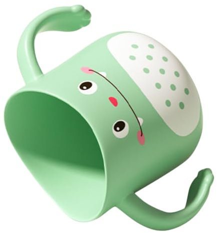 UTHCLO Zahnpasta-spülbecher Für Junge Mädchen Badezimmerbecher Aus Kunststoff Zahnputzbecherhalter Mit Henkel Unzerbrechlicher Plastikbecher Für Mundspülen Reisebecher Für