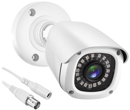 HD 720P 1080P 5MP AHD-Kamera, Kabelgebundene Überwachung, Infrarot-Nachtsicht, Bullet-BNC-CCTV-Überwachungskamera for Den Außenbereich(6mm,1080P(2MP),PAL)