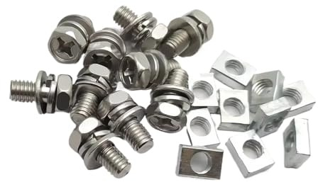 Moto Vis 10 Set Universel Ecrou Et Vis De Borne De Batterie M5x10mm M6x12mm 4Ah 5Ah 6AH 7Ah Modification Pièces Détachées