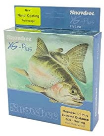 Snowbee XS‑Plus Extreme Distance Floating Fly Line, 150 ft, 60 ft Head, Ivory and Peach, WF5, for Maximum Range Casting in Stillwater and Open Rivers