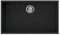 Reginox Extra Large Single Bowl Regi-Granite Black Undermount Kitchen Sink