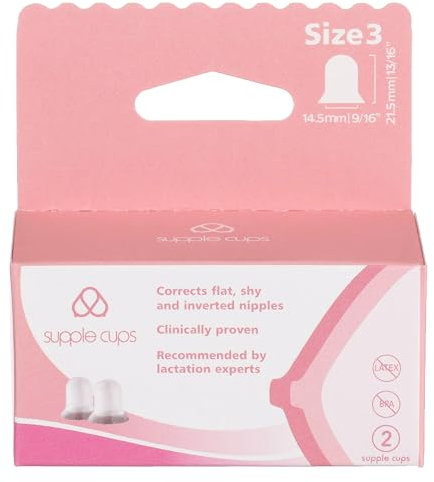 Supple Cups per capezzoli piatti, timidi e invertiti (taglia 3)