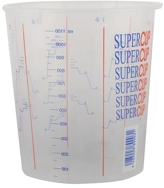 starchem SuperCup Premium Paint & Lacquer Mixing Cup 1300cc 25 Cups/Strong Construction Suitable For Short Term Storage Very Smooth Inside