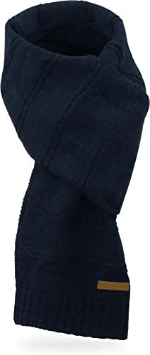 normani Herren Winterschal, Strickschal in verschiedenen Designs und Farben Farbe Montreal/Blau-meliert