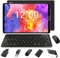 GOODTEL 2024 Tablet 10 pollici Android Processore Octa-Core 4 GB RAM 64 GB ROM, Smart IPS, Batteria 8000 mAh, Fotocamera 5 MP + 8 MP, WiFi | Bluetooth | OTG | Tipo C, Custodia, Nero Intenso