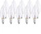 Pack of 10 Small Screw Candle Bulbs, Clear Edison Screw in Bulb SES /e14, 240V