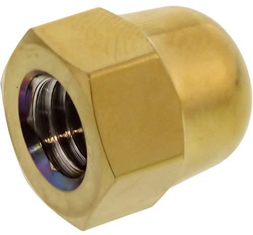 JMP Hutmutter M8X1.25mm Edelstahl V4A Gold