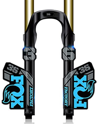 BINGYUAN Fahrradgabel Aufkleber F-o-x36 AM Front Gabel Aufkleber All-Terrain Mountainbike Vordere Gabel Aufkleber F-O-x 36 Fahrrad Farbe Ändern Aufkleber Wasserdicht (Color : Blue)