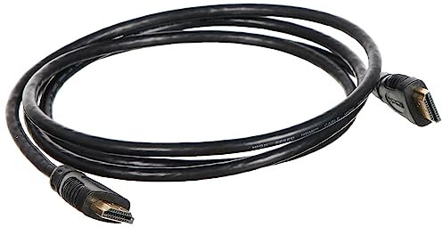 Hama Cable HDMI (conector HDMI, cable, 10,2 Gbit/s, 1080p, Full HD, chapado en oro, 1,5 m) negro