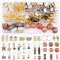 EBANKU 184pcs Hair Jewelry for Braids, Dreadlocks Hair Jewelry for Braids, Jewelry Aluminum Hair Spools, Old Gold Metal Pendant Wooden Beads Braid Accessories