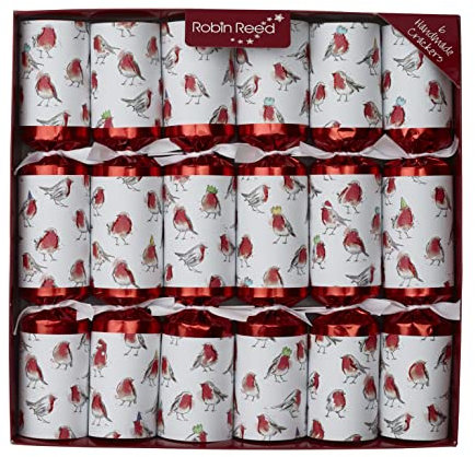 Robin Reed Set of 6 Racing Robin Christmas Crackers