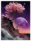 DCIDBEI Ronde Diamond painting Arbre de Vie Grand Format 40x50 cm Forêt Magique Peinture Diamant Adultes Tableau Diamant Enfant Perle Diamant Arbre Sakura Lune Décoration Canevas Perle Diamant Puzzle