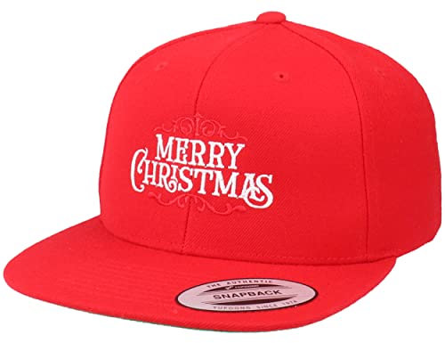 Hatstore Merry Christmas Red Snapback Cap - Grösse: One Size - (55-60 cm)