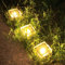 Solar-Deckleuchten, Automatische Lichtsteuerung, Solarbetriebene Treppenstufen-LED-Lampe für Hinterhof-Patio-Gartenboden mit Batterie (Warmweiß)