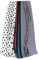 GLORIS Schal Damen dünn seidig groß 180 x 90 cm Weiß mit blauen Tupfen Schal für Frauen. Schal Halstuch Schal. Seidenschal Elegant. Pareo. Strandschal
