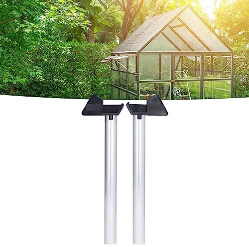 jerss 2Pcs Greenhouse Rain Gutter Drains Downpipe Rainwater Butt Pipe Kit Small Silver Small Greenhouse Rainwater Drainage Kit Applicable Scenarios Water Pipe Set for Supplier Name Leaf Blower Vacuum