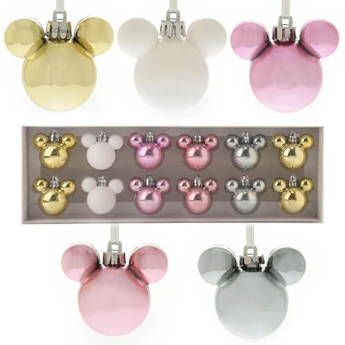 Disney Mickey Christmas: Mini Blush Baubles (Set of 12)