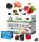 MultiCell PLUS | Complejo Multivitamínico Nutricional Completo (30 Sobres Efervescentes) - Sabor Frutos Rojos - Ahora con Probióticos, Enzimas Digestivas, Omega 3, Vitaminas B y C, Ginseng y BCAAs