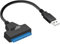 Yililay Câble Sata vers USB 9,06 Pouces 6 Gbit/s 22 Broches USB 2.0 pour Disque Dur Externe SSD de 2,5 Pouces vers Adaptateur USB avec LED Adaptateur USB vers Sata, Disque Dur vers USB