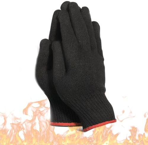 WXNPA 2 Pcs Hitzehandschuh,Hitzehandschuh Lockenstab,Hitzeschutzhandschuhe,Professionelle Hitzebeständige Handschuhe für Das Haarstyling Hitze für Locken,Glätteisen und Lockenstäbe
