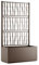 NG NICCOLAI FIORIERA RETTANGOLARE CON SPALLIERA 80X36X140(H) CM VARI COLORI 100% RICICLATA E RICLABILE MADE IN ITALY (TORTORA)