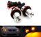 RZG 2 focos LED ámbar con halo de ojo de ángel para faros delanteros diurnos DRL Canbus para E39 E60 E61 E87 E53 E63 E65