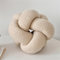 Herfair Knotenkugelkissen Knoten Kissen Dekorative Wurfkissen 30cm Ultra weiche Lamm Samt geknotete Kissen Knotenkissen Home Dekoration für Sofa Bett Couch (Beige)