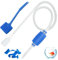 1.45m Aquarium Siphon Cleaner Set, Hand Syphon Pump for Fish Tank, Aquarium Gravel Cleaner Kit, Tank Water Changer Kit with Brush Hose Clamp, Aquarium Cleaning Kit for Glass Tank Cleaning Water Changi
