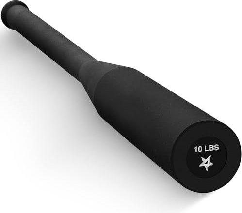 Yes4All Club indiano, mazza in acciaio resistente per allenamento e forza rotazionale, mazza ponderata per presa, avambraccio ed esercizio funzionale, club fitness disponibili in set da 5, 10, 6,8 kg