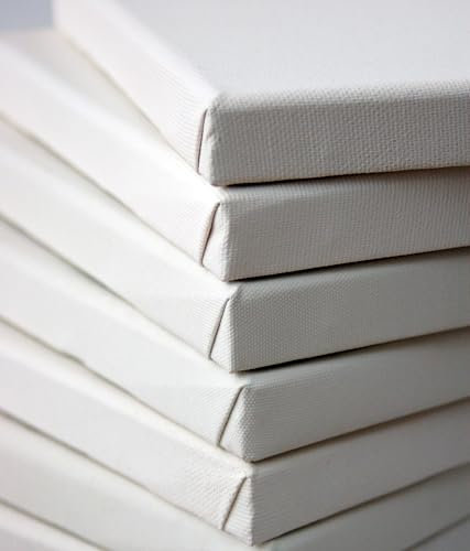 Kunstbruder Bespannte Keilrahmen, Verschiedene Größen, fertig zum malen - Leinwand zum bemalen acryl, Aquarell ölfarbe (60x80 cm)