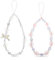 BOHUIZ 2 Pcs Beaded Phone Wrist Strap, Crystal Butterfly Flower Pearl Phone Bracelet Strap Cute Phones Charm Y2k Lanyard for Women Phones Camera Keychain Wallet Pendant Decor