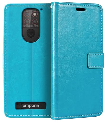 Brieftaschen-Lederhülle für Peaq PSP 500 - | 5.5 Business-Style magnetisches Flip-Cover mit Kartenschlitzen, Bilderrahmen und verstecktem Wallet