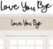 Love You Bye Above Door Sign, 5mm Ply Wood Hallway Decor, Unique Love Letters Sign with Double-Sided Tape, Elegant Wall Decor Sticker for Hallway, Home Entryway, or Doorway, Perfect for Adding A Warm