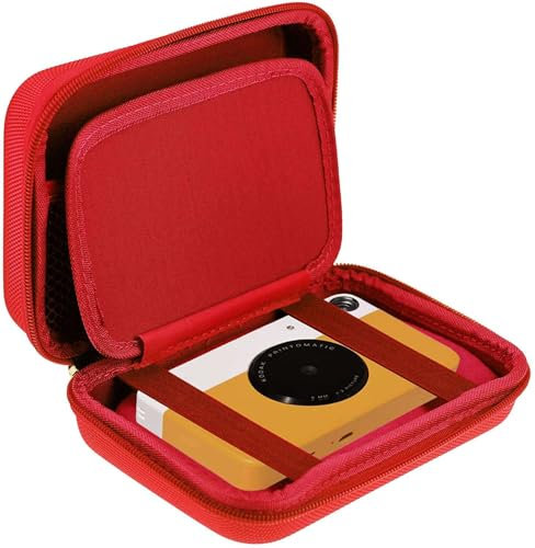 Navitech Red Travel Hard Case Compatible With HP Sprocket 2x3 Inch Instant Smartphone Photo Printer