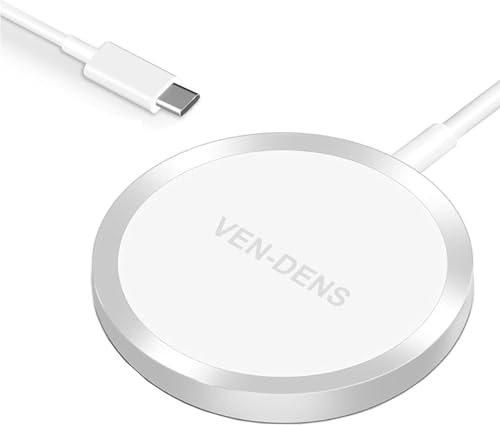 Ven-Dens 15W Wireless Charger Pad For Google Pixel 9 8 7 6 5 9A 8A 7A 6A 5A 9Pro 8Pro 7Pro 6 Pro, Slim Charging Pad With USB-C Fast Cable Compatible With All Wireless Enabled Smartphones