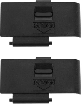 Briny River 2x Kamera Akku Tür Abdeckung Deckel Snap-On Kappe Kompatibel mit Canon EOS 550D Rebel T2i Kiss X4 Schwarz