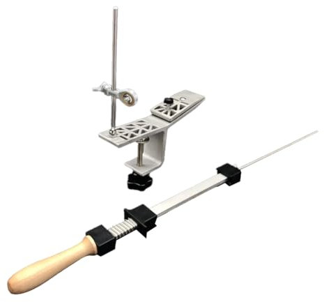 VIOPDER Afilador de Cuchillos Profesional con de Afilado de Ángulo Fijo, Piedra de Afilar, Herramientas de Afilado de Alta Precisión