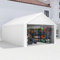 Suusolny Tente de rangement, abri de jardin, abri de jardin, résistant à l'hiver, avec toit, résistant aux UV, pergola d'extérieur avec parois latérales amovibles, tente de pâturage, tente à vélo