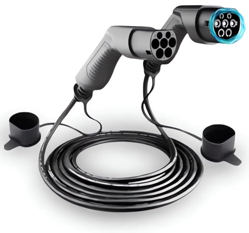 Ladekabel Typ 2 22kw 20 Meter, Extra Langes Kabel Elektroauto Modus 3 / 32A / 3-Phasig, Ladekabel Elektroauto Typ 2 auf Type 2