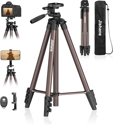 71 Inch Lightweight Camera & Phone Tripod with Wireless Remote(Rose Gold) | Comes with phone holder and carry bag,travel-friendly,2-in-1 selfie stick and tripod design,Aluminum portable alloy body