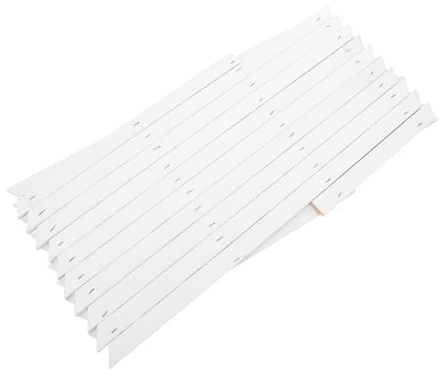 DIYEAH Treillis Mural Extensible en Bois Blanc H44 pour Plantes Grimpantes d'Extérieur et Intérieur Support de Jardin Multifonction Panneau de Clôture Décoratif Ajustable
