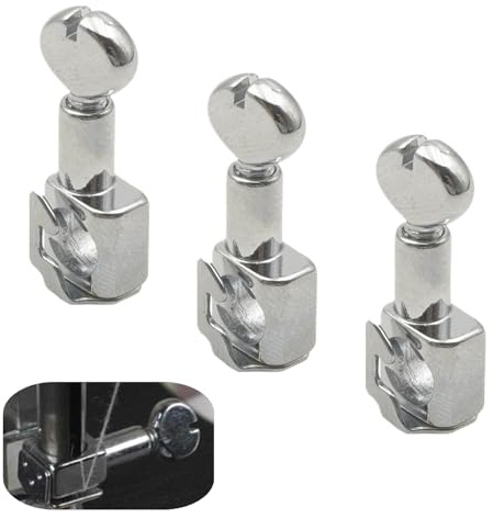3 PCS Needle Clamps Professional Sewing Machine Needle Holder Sewing Needle Clamps with Rotatable Handle Screw for Household Sewing Machine Parts
