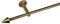 Liedeco Gardinenstange Fast Kegel Messing-Antik, 12 mm Stilgarnitur 160 cm