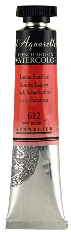 Sennelier Watercolour 21ml Tube S2 - Scarlet Lacquer (612)