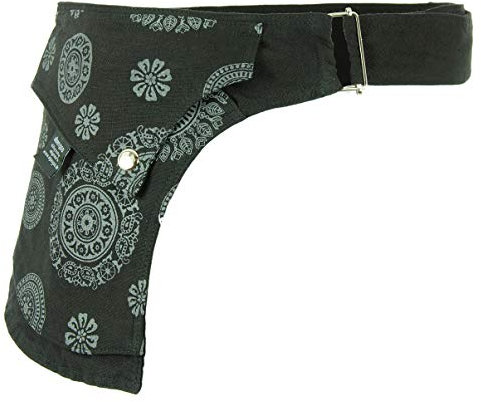 Hipbag/Hüfttasche Modell Nandari Free Size schwarz-schwarz