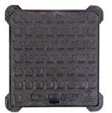 TOMBINO CHIUSINO TELAIO CON COPERCHIO GHISA 30x30 cm B125 LUCE 20x20