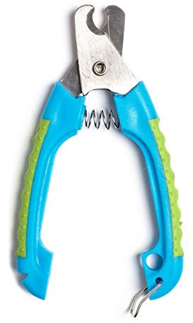 ZAMIBO Pince Coupe-Griffes +Cran de sûreté,pour Grand Chien,15cm,Bleu Vert