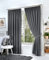Hachette Thermal Blackout Curtains Pencil Pleat Tape Top Including Pair of Tiebacks (Charcoal Grey, 66 X 54)