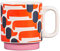 Orla Kiely OK626 Dachshund Papaya Mug Tasse, keramik